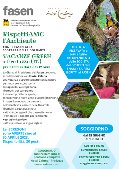 RispettiAMO l'Ambiente: Con il Fasen alla scoperta delle Dolomiti