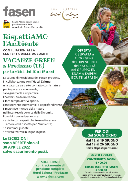 RispettiAMO l'Ambiente: Con il Fasen alla scoperta delle Dolomiti